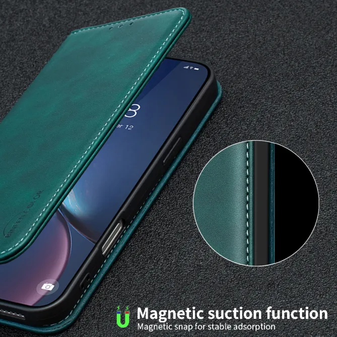 Housse Xiaomi 15T avec rabat Anti-RFID Grain Texturé