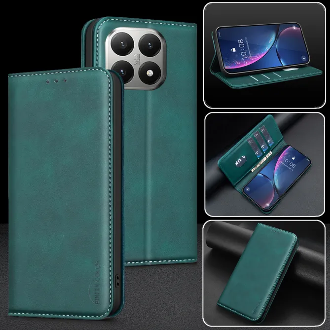 Housse Xiaomi 15T avec rabat Anti-RFID Grain Texturé