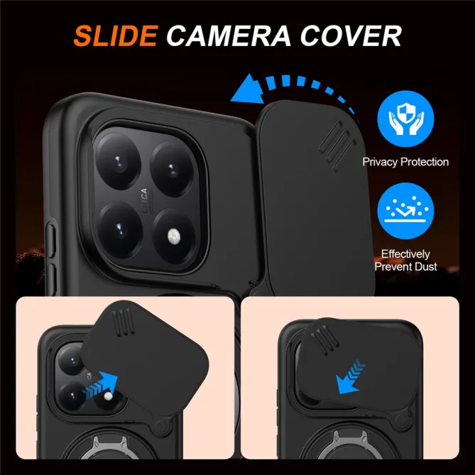 Coque Xiaomi 15T Cache Caméra Anneau Magnétique