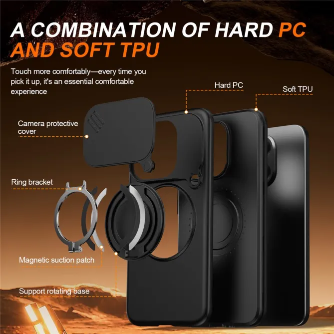 Coque Xiaomi 15T Cache Caméra Anneau Magnétique
