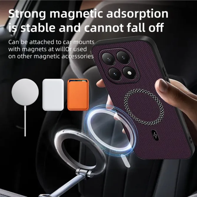 Coque Xiaomi 15T Magnétique Style Nylon