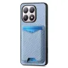 Coque Xiaomi 15T Porte-Carte Fibre de Carbone Béquille