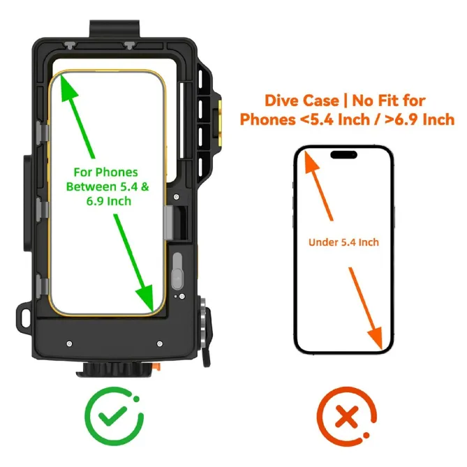 Caisson Étanche iPhone 17 Plongée 45 m Photo et Vidéo Sous-Marine