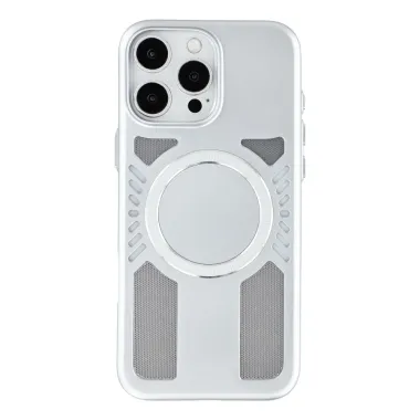 Coque iPhone 16 Pro Magnétique Mecha Dissipation Thermique Argent - photo 7