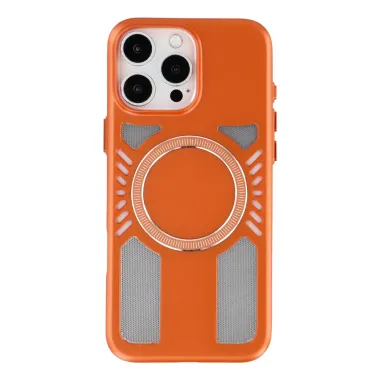 Coque iPhone 16 Pro Magnétique Mecha Dissipation Thermique Orange - photo 12