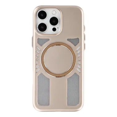 Coque iPhone 16 Pro Magnétique Mecha Dissipation Thermique Or - photo 17