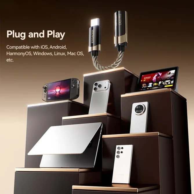 Adaptateur Audio HiFi USB-C vers Jack 3,5mm DAC CX31993