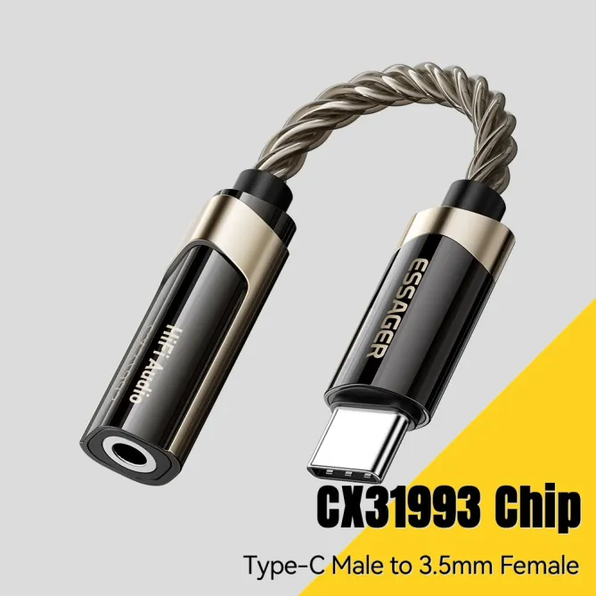 Adaptateur Audio HiFi USB-C vers Jack 3,5mm DAC CX31993