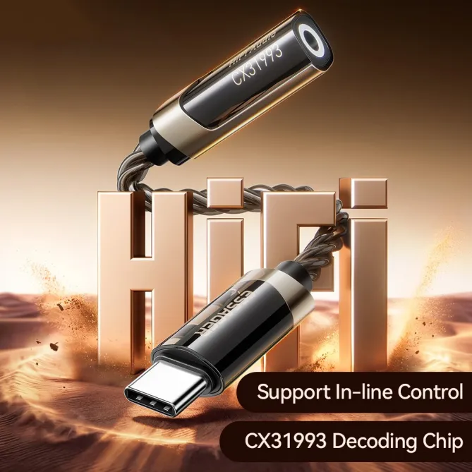 Adaptateur Audio HiFi USB-C vers Jack 3,5mm DAC CX31993