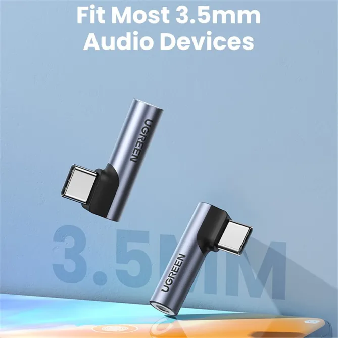 Adaptateur Audio USB-C vers Jack 3,5mm Ugreen Coudé