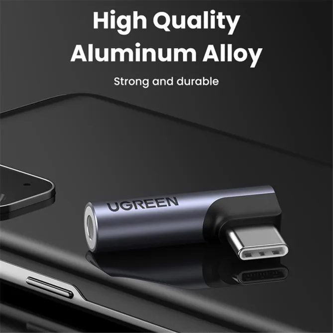 Adaptateur Audio USB-C vers Jack 3,5mm Ugreen Coudé
