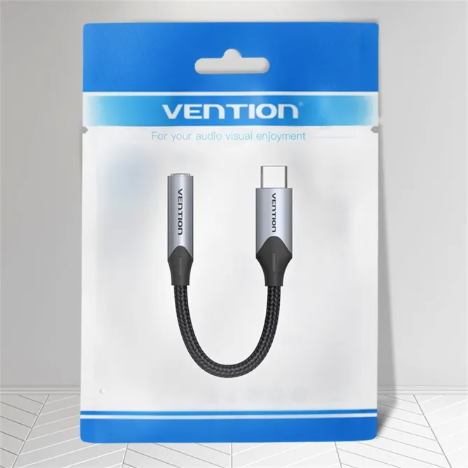 Adaptateur Audio USB-C vers Jack 3,5mm Vention BGJ Tressé
