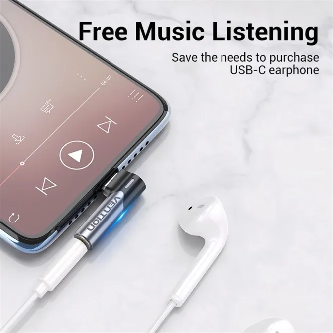 Adaptateur Audio USB-C vers Jack 3,5mm BGW Aluminium