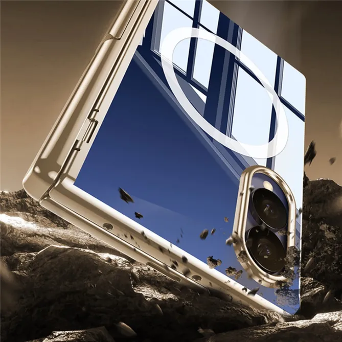 Coque Samsung Galaxy Z Fold 8 Magnétique avec Film Anti-Espion et Béquille Charnière