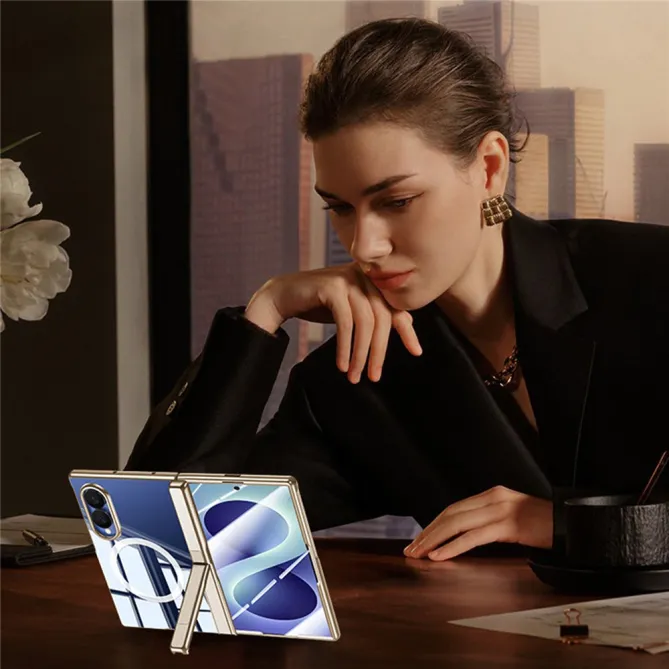Coque Samsung Galaxy Z Fold 8 Magnétique avec Film Anti-Espion et Béquille Charnière