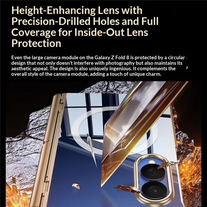 Coque Galaxy Z Fold 8 Magnétique Film HD Béquille