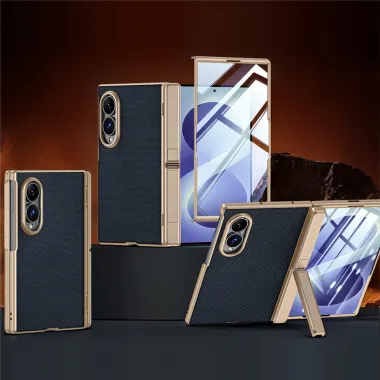 Coque Galaxy Z Fold 8 Tissu Technique Film HD Béquille