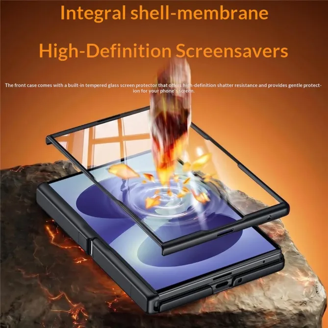Coque Galaxy Z Fold 8 Tissu Technique Film HD Béquille