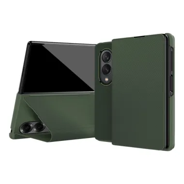 Housse Samsung Galaxy Z Fold 8 Texture Fibre d'Aramide avec Rabat Support