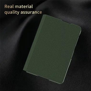 Housse Samsung Galaxy Z Fold 8 Texture Fibre d'Aramide avec Rabat Support