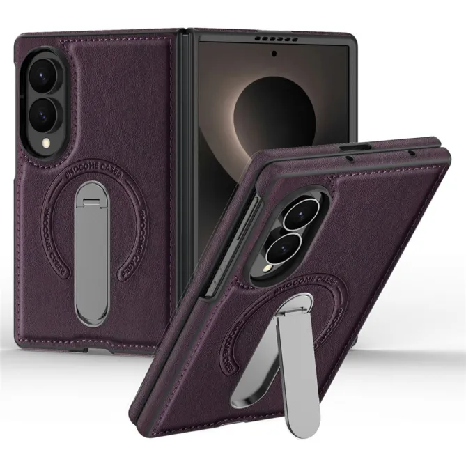 Coque Samsung Galaxy Z Fold 8 Simili Cuir Magnétique Béquille Rotative 360°