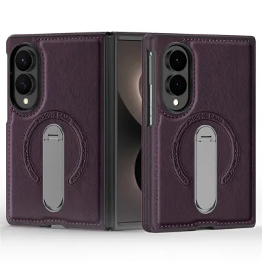 Coque Samsung Galaxy Z Fold 8 Simili Cuir Magnétique Béquille Rotative 360°