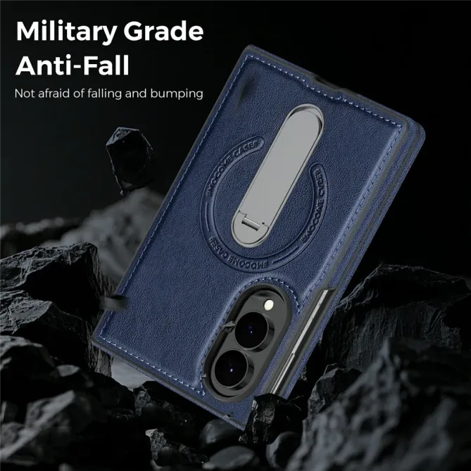 Coque Samsung Galaxy Z Fold 8 Simili Cuir Magnétique Béquille Rotative 360°