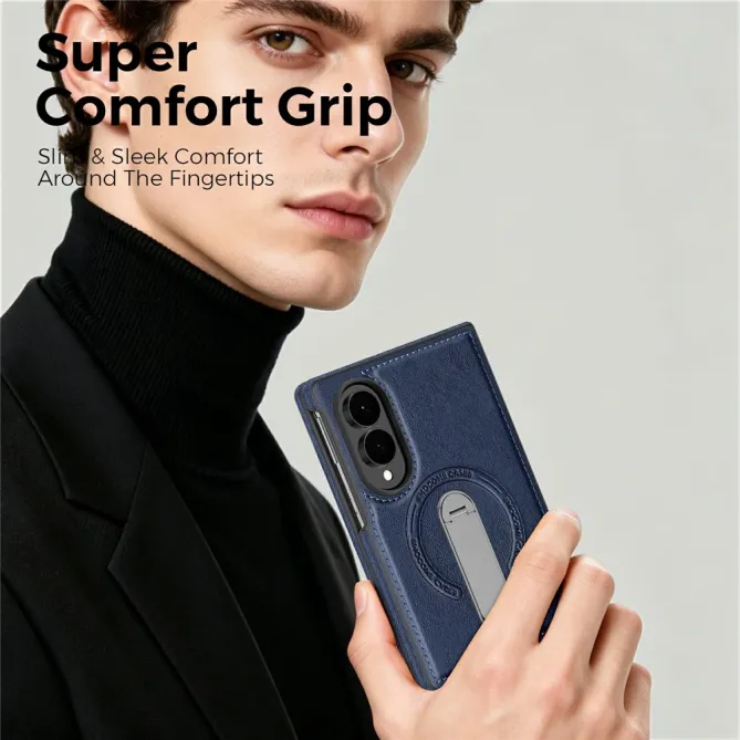 Coque Samsung Galaxy Z Fold 8 Simili Cuir Magnétique Béquille Rotative 360°