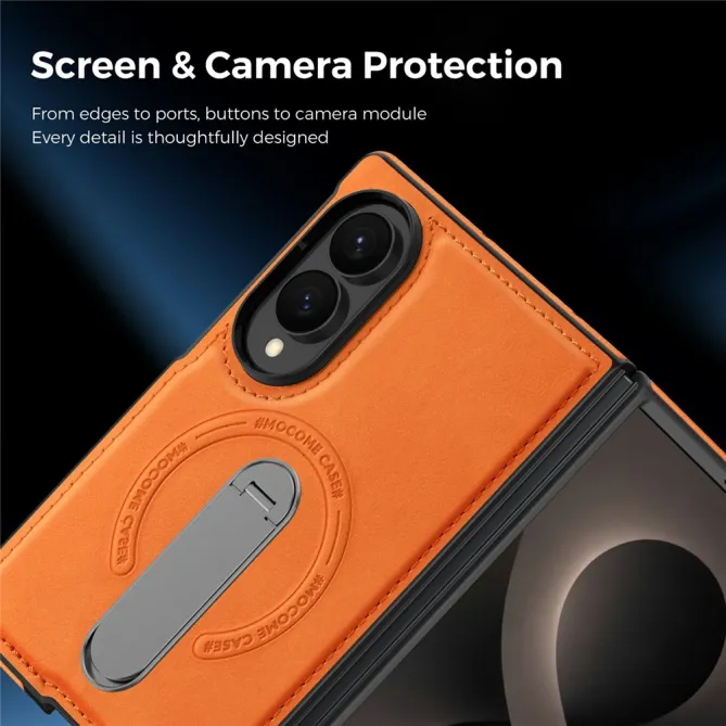 Coque Samsung Galaxy Z Fold 8 Simili Cuir Magnétique Béquille Rotative 360°