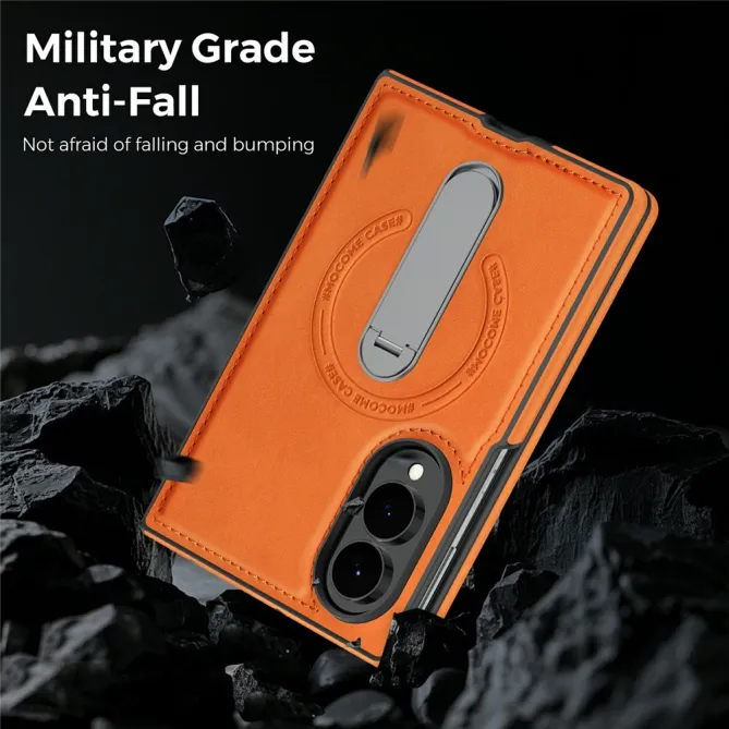 Coque Samsung Galaxy Z Fold 8 Simili Cuir Magnétique Béquille Rotative 360°