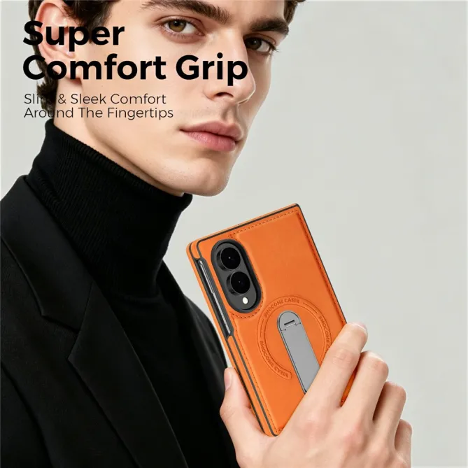 Coque Samsung Galaxy Z Fold 8 Simili Cuir Magnétique Béquille Rotative 360°