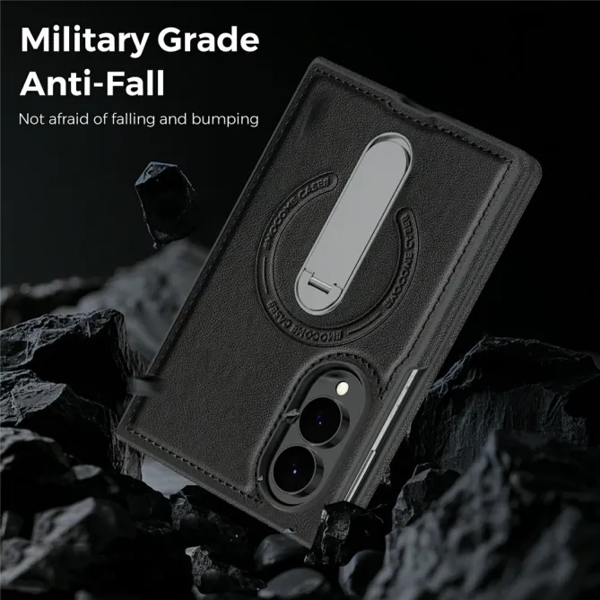 Coque Samsung Galaxy Z Fold 8 Simili Cuir Magnétique Béquille Rotative 360°