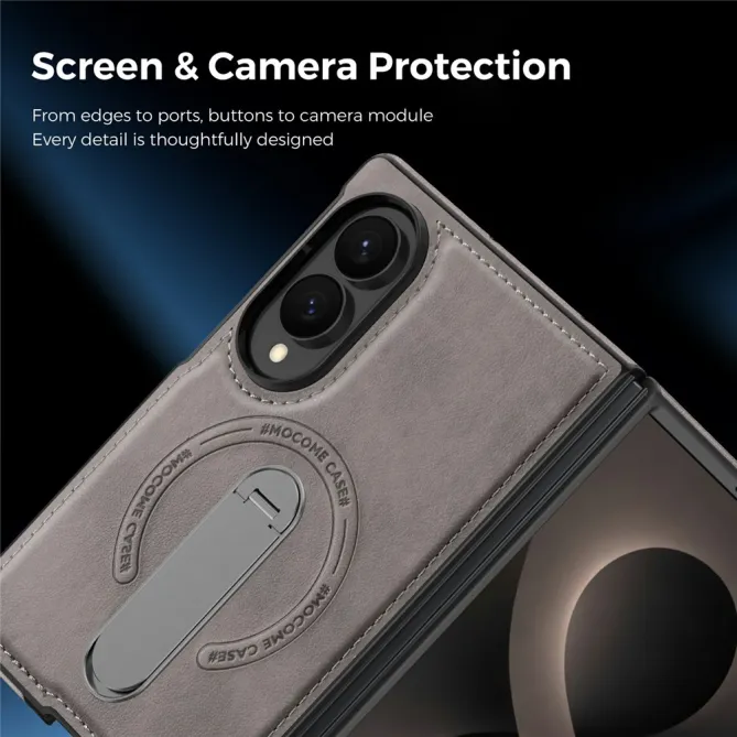 Coque Samsung Galaxy Z Fold 8 Simili Cuir Magnétique Béquille Rotative 360°