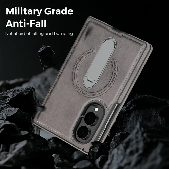 Coque Samsung Galaxy Z Fold 8 Simili Cuir Magnétique Béquille Rotative 360°