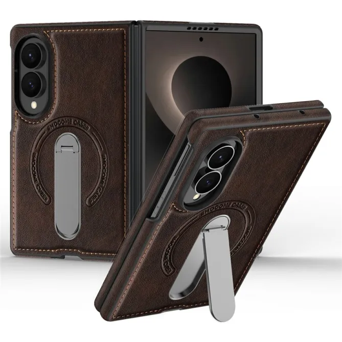 Coque Samsung Galaxy Z Fold 8 Simili Cuir Magnétique Béquille Rotative 360°