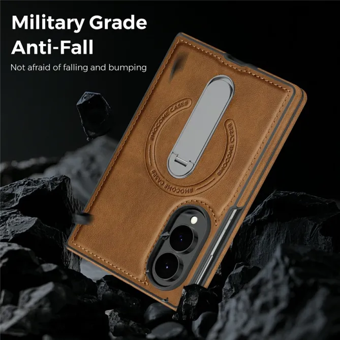 Coque Samsung Galaxy Z Fold 8 Simili Cuir Magnétique Béquille Rotative 360°