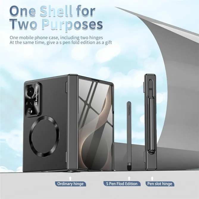 Coque Samsung Galaxy Z Fold 8 Magnétique avec Charnière Porte-Stylet