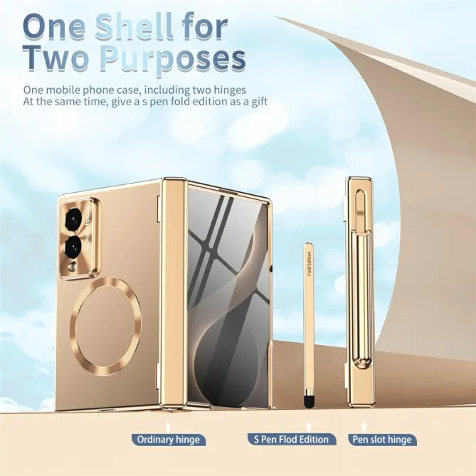 Coque Samsung Galaxy Z Fold 8 Magnétique avec Charnière Porte-Stylet