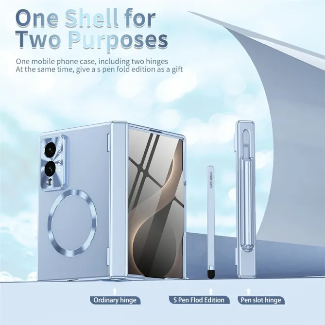 Coque Samsung Galaxy Z Fold 8 Magnétique avec Charnière Porte-Stylet
