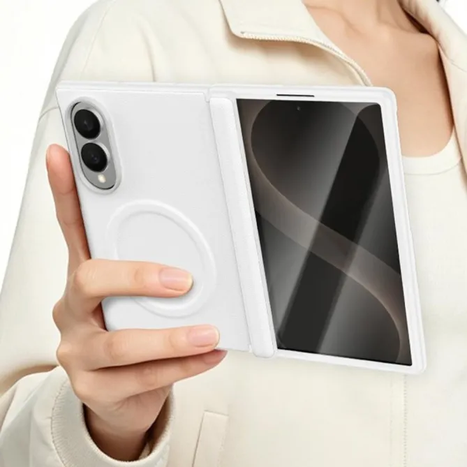Coque Galaxy Z Fold 8 Simili Cuir Protection Charnière