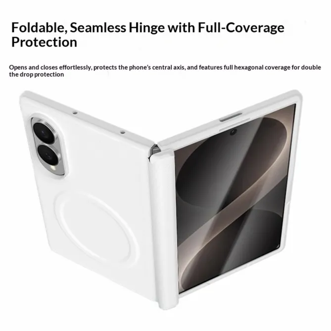 Coque Galaxy Z Fold 8 Simili Cuir Protection Charnière