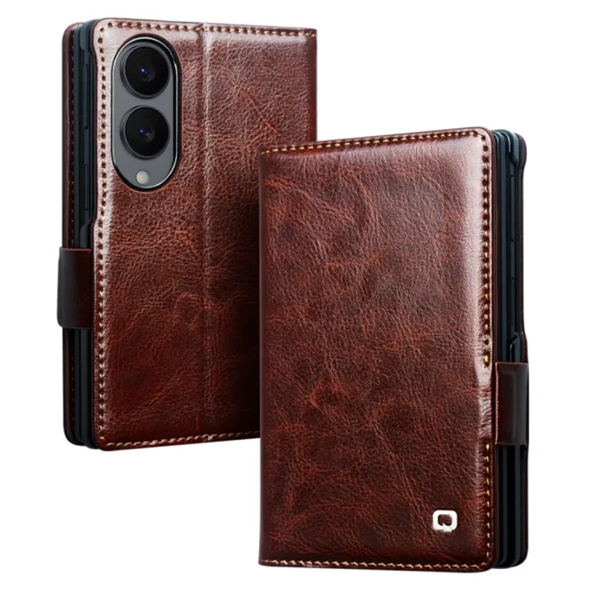 Housse Samsung Galaxy Z Fold 8 Cuir Véritable Portefeuille