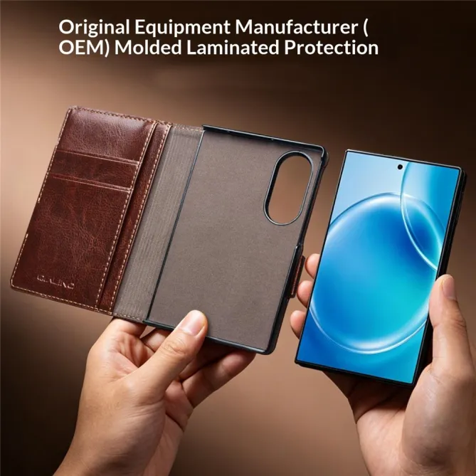 Housse Samsung Galaxy Z Fold 8 Cuir Véritable Portefeuille