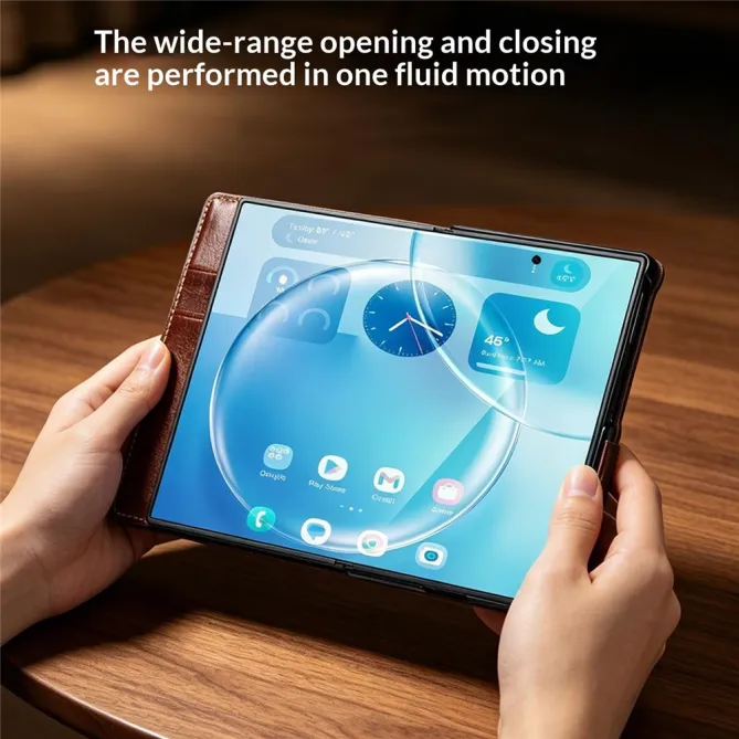 Housse Samsung Galaxy Z Fold 8 Cuir Véritable Portefeuille