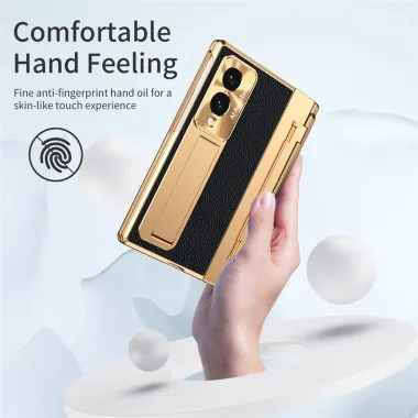 Coque Galaxy Z Fold 8 Bicolore Grain Litchi Stylet