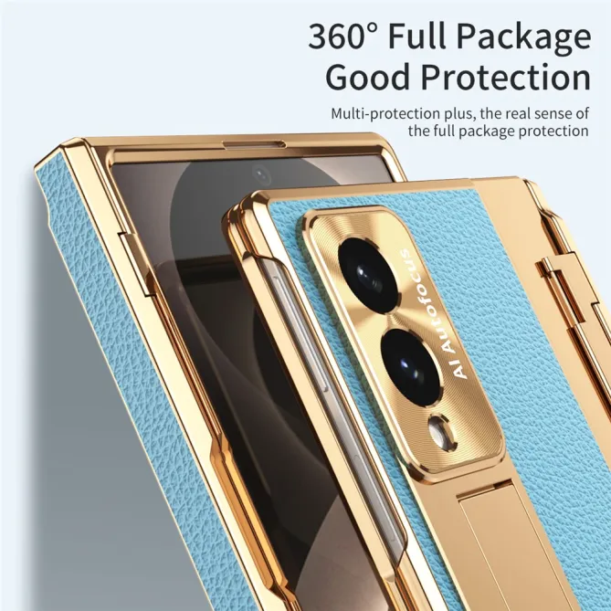 Coque Galaxy Z Fold 8 Bicolore Grain Litchi Stylet