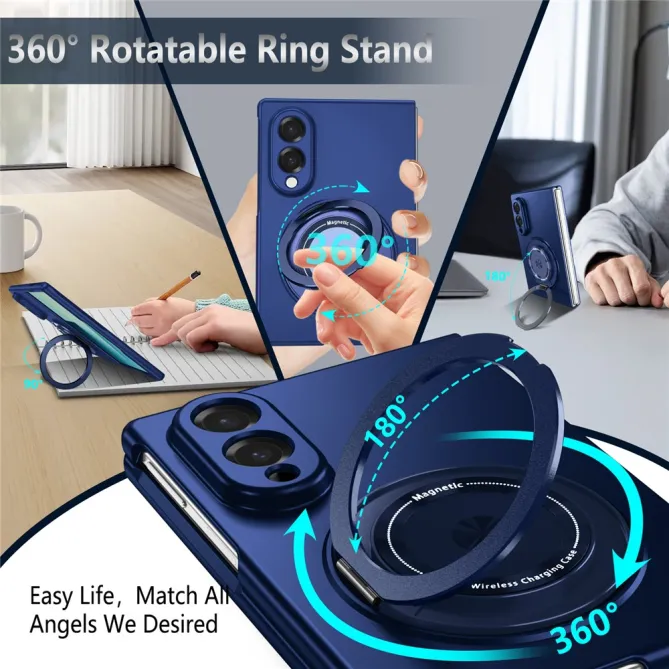 Coque Galaxy Z Fold 8 Magnétique Anneau Rotatif 360°