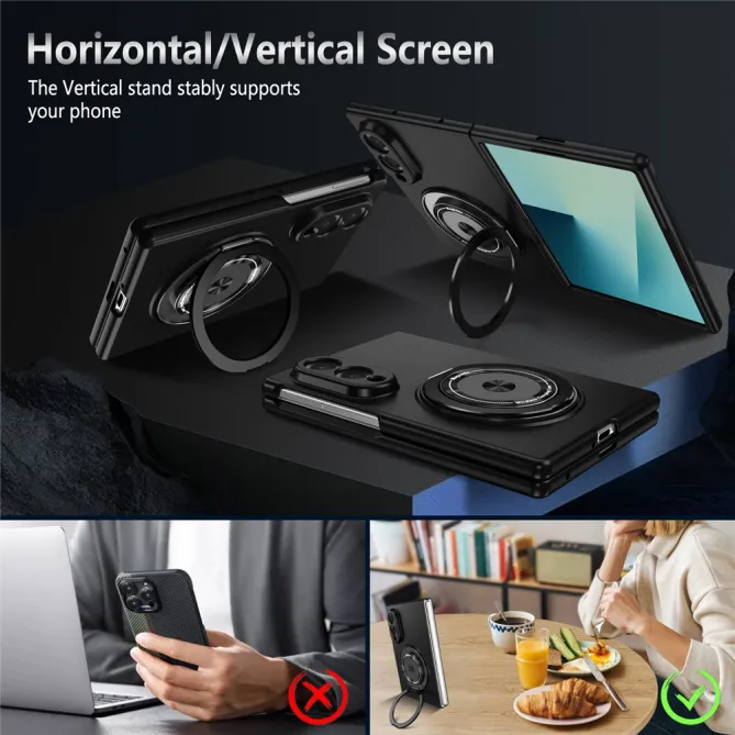 Coque Galaxy Z Fold 8 Magnétique Anneau Rotatif 360°