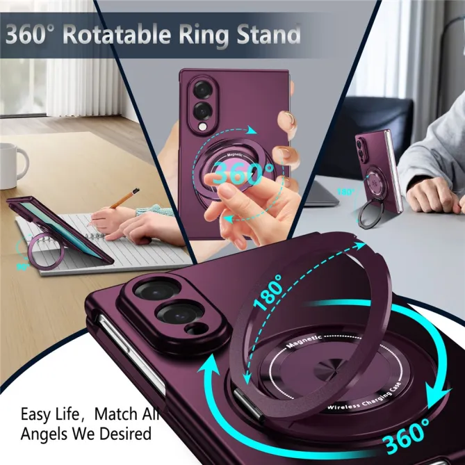 Coque Galaxy Z Fold 8 Magnétique Anneau Rotatif 360°