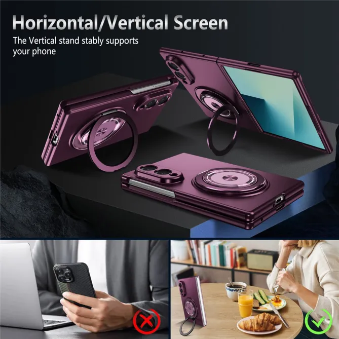 Coque Galaxy Z Fold 8 Magnétique Anneau Rotatif 360°